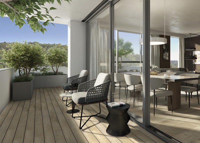 某某小区户外地板装置